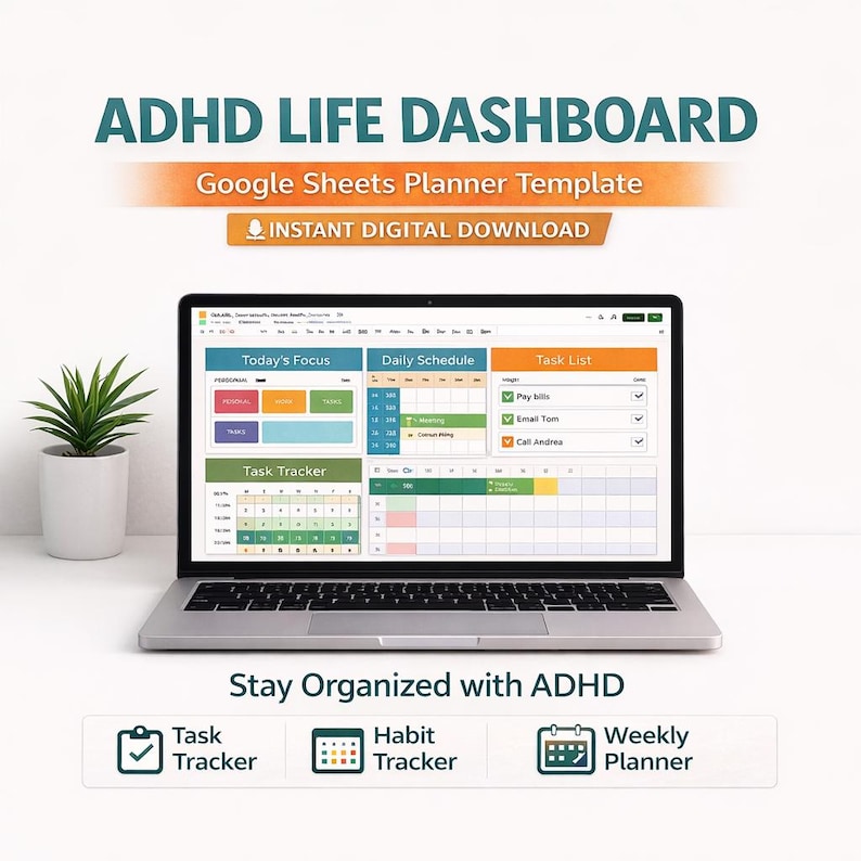 ADHD planner templates designed for adult brains