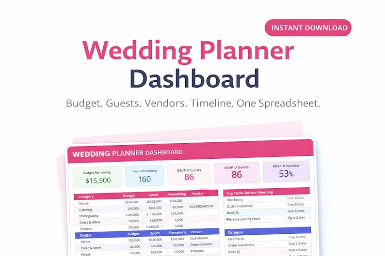 Wedding planning spreadsheet templates guide from a real bride